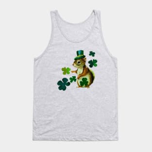 Luck of the Irish, St Patricks Day Squirrel Tank Top
